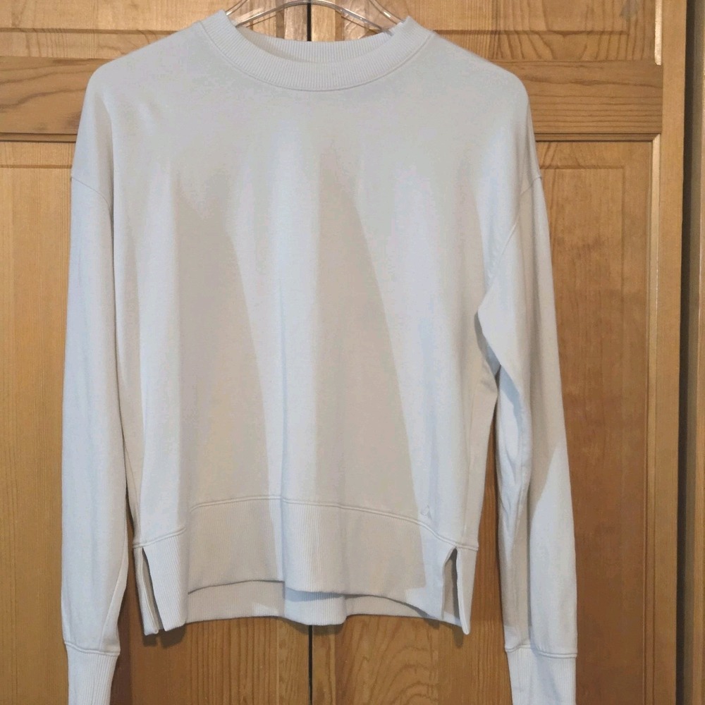 Alpine Design Women XS Panorama Crew Modal Sweatshirt Airport Chic White